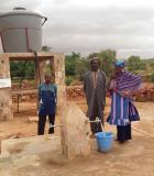Tackling open defecation in communities is a starting point for improved health. Ensuring the drinking water sources are clean is another. USAID works with local artisans in communities like Anga to repair or rehabilitate artesian drilling, such as this one, as an incentive to become ODF-certified. Photo Credit: CARE Mali